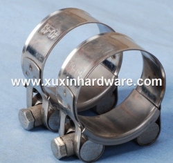 W4 stainless steel solid bolt super loading hose clamp
