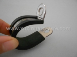 Rubber Covered steel clamp