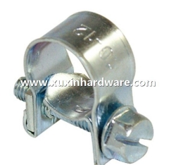 Galvanzied mini 1 bolt pipe clamps clips