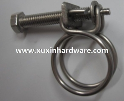 Super stainless steel wire pipe hose clamps