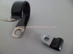 stainless steel P clips with PVC coating treatment