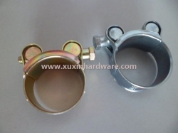 heady duty hose clamp with solid bolt