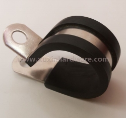zinc plated tube clamping with rubber coated
