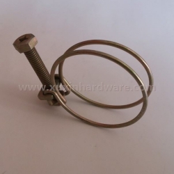 2 WIRE MANGANESE STEELL HOSE PIPE CLAMP