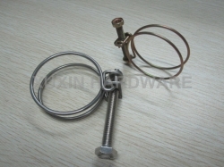 stainless steel double wire hose clip & clamp